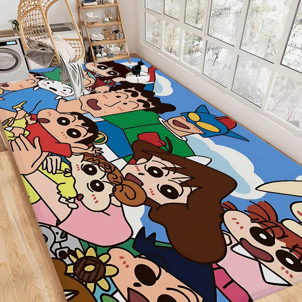 Crayon Shin-Chan Entrance Door Mat Nordic Style Bedroom Living Room Doormat Home Balcony Anti-Slip Modern Home Decor