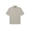 Fear of God Essentials Fall/Winter 2021 Short Sleeve Polo Shirt Unisex Tops Dark-Heather-Oatmeal FOG-FW21-595