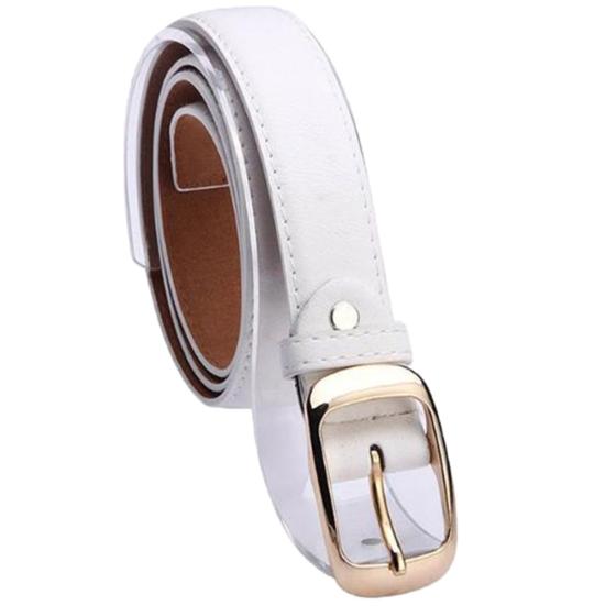 Fashion Women Faux Leather Solid Color Leopard Print Waist Belt Strap Waistband