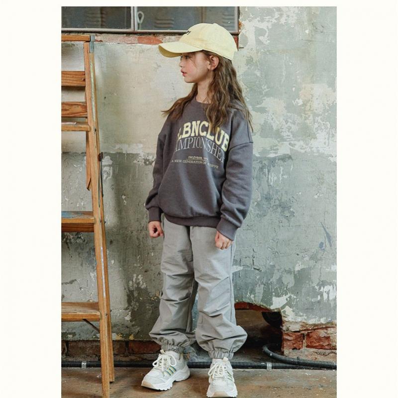 Olivan Lattering Logo Sweatshirt Anthrazit