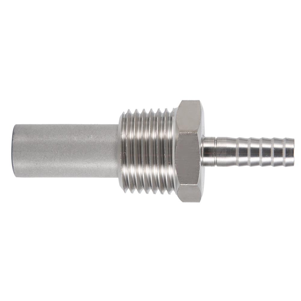 1/2" MPT Oxygen Stone 1/4"" Barb Inline Carbonation Aeration Homebrew Stone(0.5 Micron)