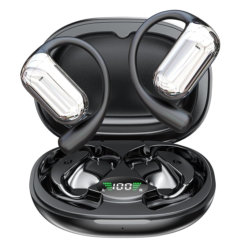 

[2024 Appearance innovation ]CoolJumper wireless earphones earphones bluetooth open ear type Bluetooth5.4 Total playback time of 60 hours 8D