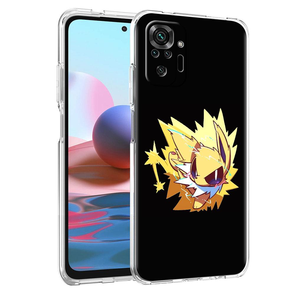 Pokemon Süße Eevee Telefonhülle für Xiaomi Redmi Note 11 10 9 8 Pro 9S 10S 9A 9C Stoßfestes K40 8T 7 9T TPU Silikon Soft Cover