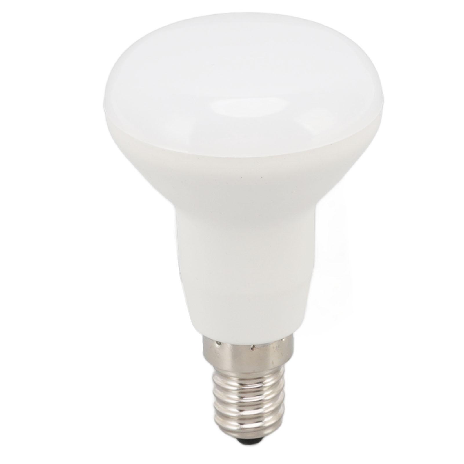 

LED Light Bulb Long Neck Mushroom Shape Lamp 120 Degree Beam Angle Wide Flood R50 E14 5W 3000K Warm White 220V