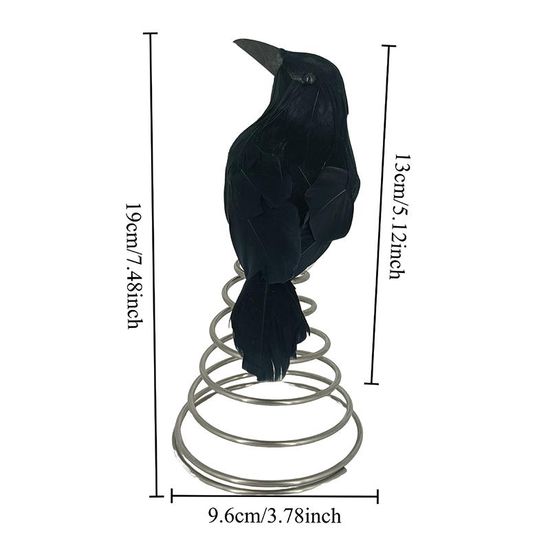 Halloween Skull Crow Tree Topper Home Festivel Desktop Ornament Party Atmosphere Props Halloween Gift Year Home Decor