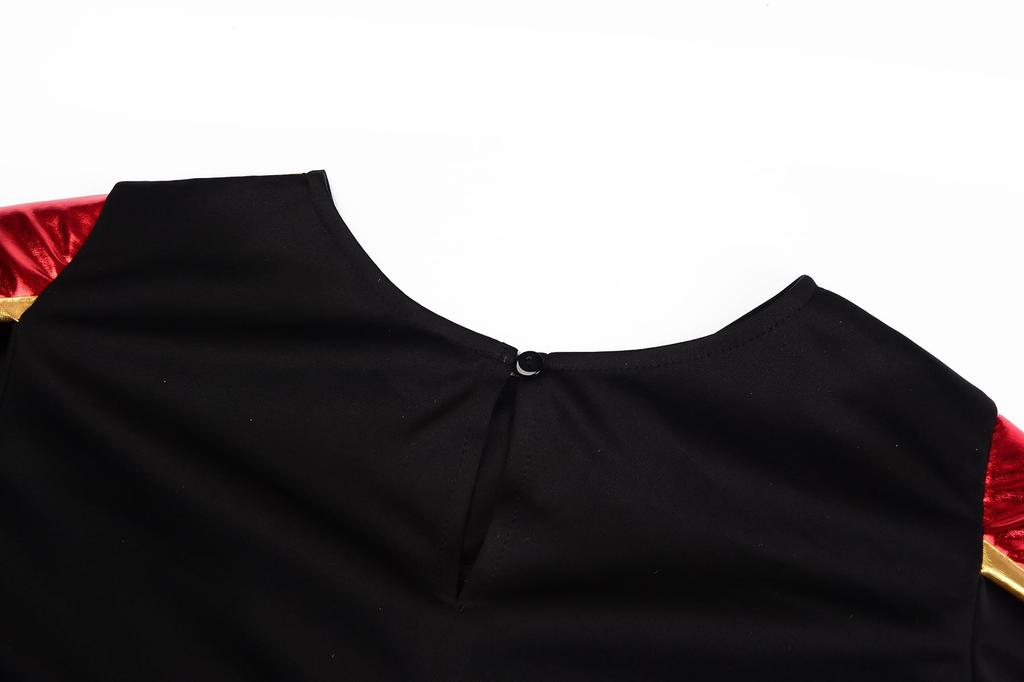 Halloween Samurai Armor Japanese Style Costume with Hat Size 120 [ReliBeauty] Children's Set, Black,