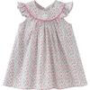 Minibala Girls' Summer Floral Cotton Flutter Sleeve Dress