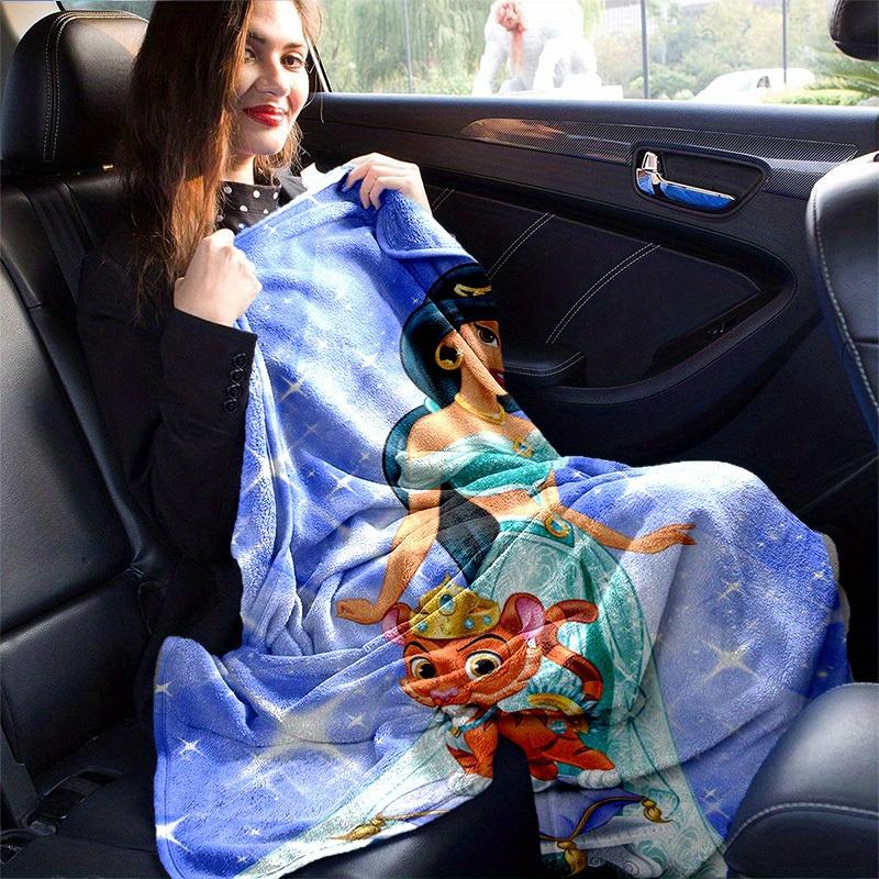 1 peça, Manta Disney Princesa Jasmine & Tigre Bebê Decoração de Casa, Capa de Sofá, Exterior, Presente para Amigos, Mantas, Quarto, Sala de Estar, Viagem
