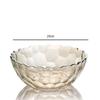 Transparent Glass Fruit Plate Snack Basket Modern Living Room Coffee Table Home Crystal
