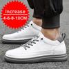 Casual Men Elevator Shoes Height Increase Shoes White Shoes Black Shoes 6 8cm Tall Shoes Lift Sneakers Heightening Sneakers