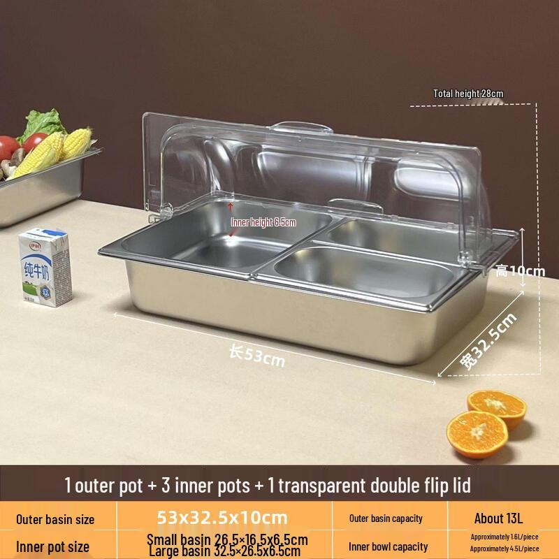 Zhebu Stainless Steel Divided Display Box