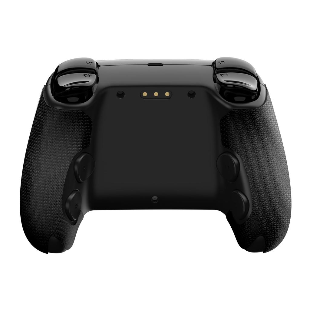 PlayVital Steam Controller 2 Compatible Grip Sticker Hexagonal Diamond Black Set, Pattern,