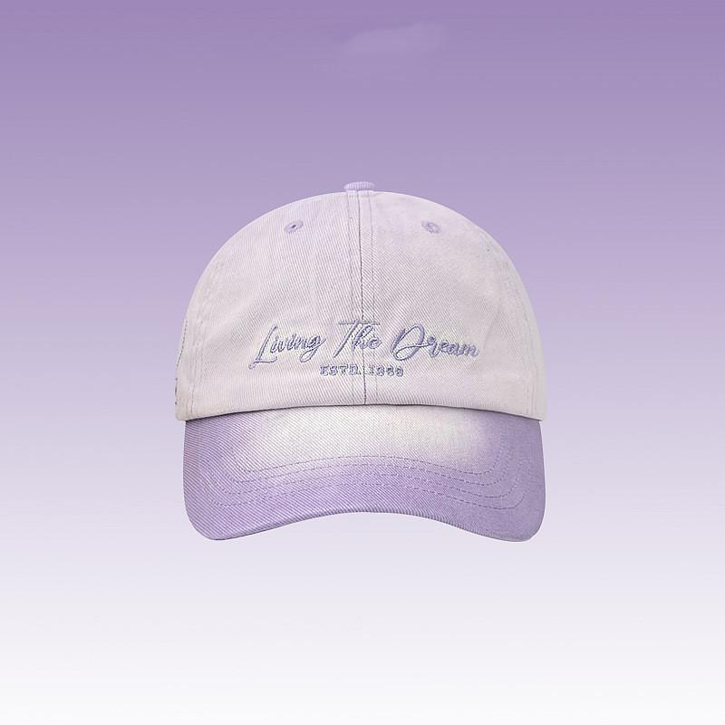 Cotton Baseball Cap For Women With Embroidered Letters Summer Sun Hat Adjustable Fit