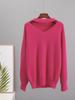 Fall Winter Women's Ultra Soft V-Neck Faux Mink Sweater Lazy Style Loose Knit Top