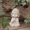 Mini Nepzandsteen Boeddha Beeldje Kleine Zen Monnik Biddend Beeld Hars Feng Shui