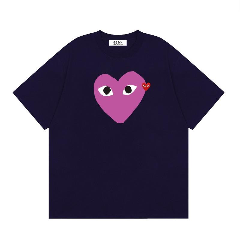 BeatStreet Nuova T-shirt 100% Cotone T-shirt da Uomo a Forma di Cuore Donna Nuova Marca Originale T-shirt Top da Uomo Manica Corta Estiva Moda Ami Amoring