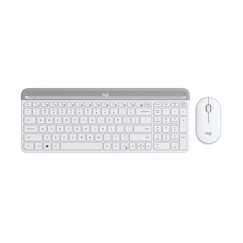 Logitech MK470 Wireless Keyboard and Mouse Set Office Keyboard and Mouse Set Thin Film Keyboard with Wireless 2.4G Receiver