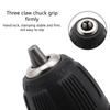 0.8-10mm Precise Keyless Drill Chuck Converter 3/8"- 24UNF Thread Quick Change Adapter Shank 1/4" Hex