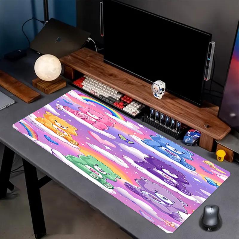 Care Bears Print Mouse Pad, Anti‑Slip Desktop Keyboard Mat, for PC Laptop Gaming Working Daily Use, Cool Festival Surprise Gift
