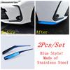 Front Rear Bumper Corner Protector Cover Trim Blue Black Silver Stainless Steel Accessories For Toyota Corolla E210  - 2025