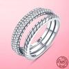 925 Silver Stackable Infinite Heart Daisy Flower Ring for Women Original Silver 925 Rings Brand Jewelry Gift