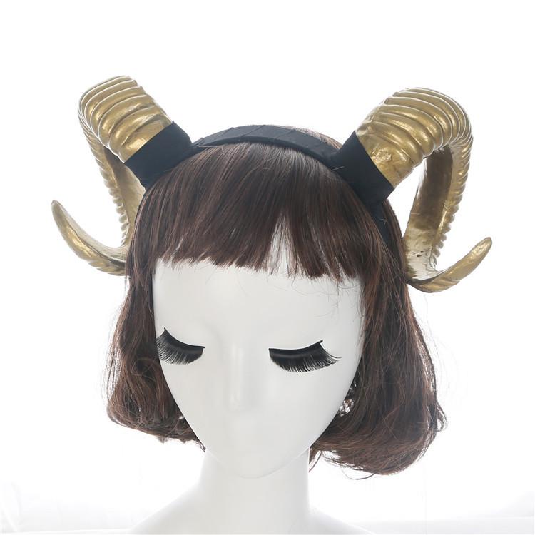 Black Sheep Horn Headband: DIY Halloween Props & Hair Clips
