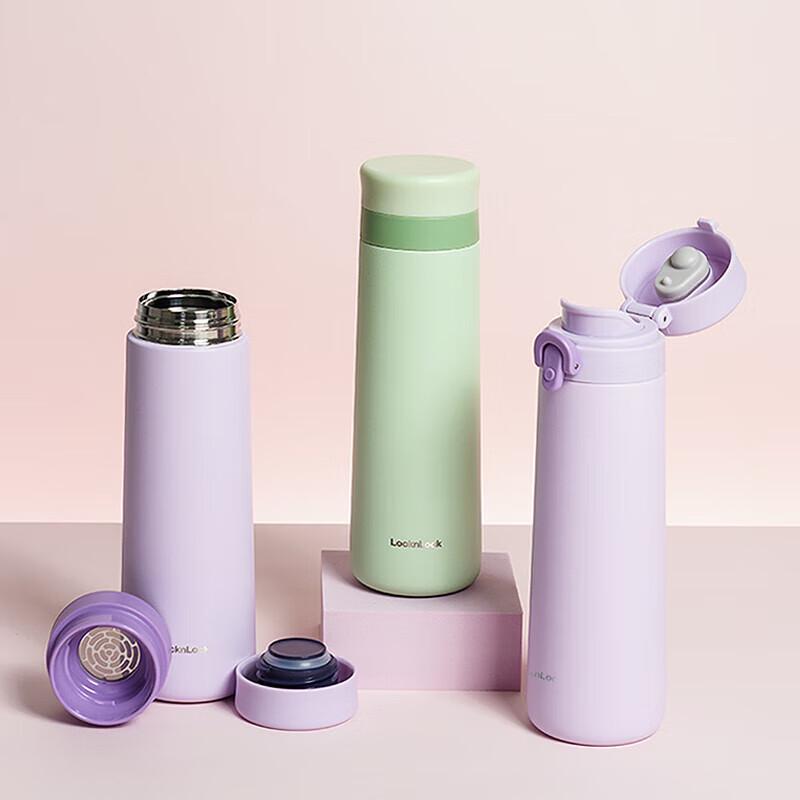 LocknLock Plus Simple Series Portable Pop-Lid Insulated Tumbler