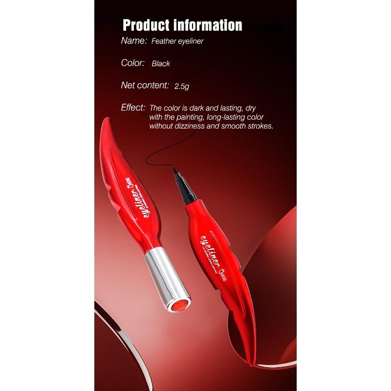 Qianxiu Fine Tip Black Liquid Eyeliner Smooth Long Lasting Smudge Proof