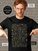 Black Cotton T-Shirt with Philosophy Print