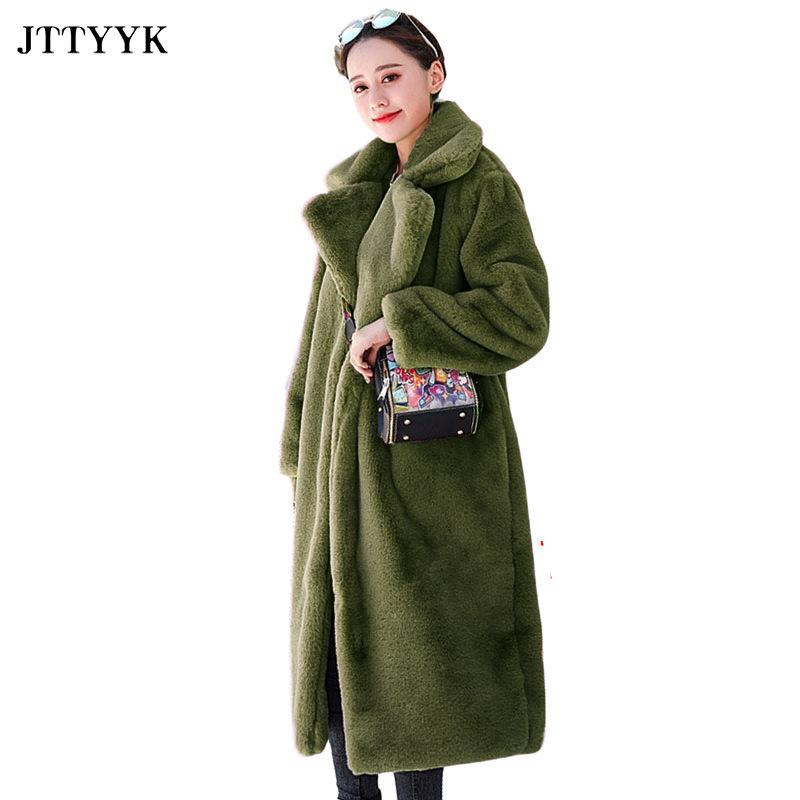 

Новый костюмный лацкан куртка из искусственного меха женское пальто средней длины повседневный темпераментный трендовый XXL армия зеленый