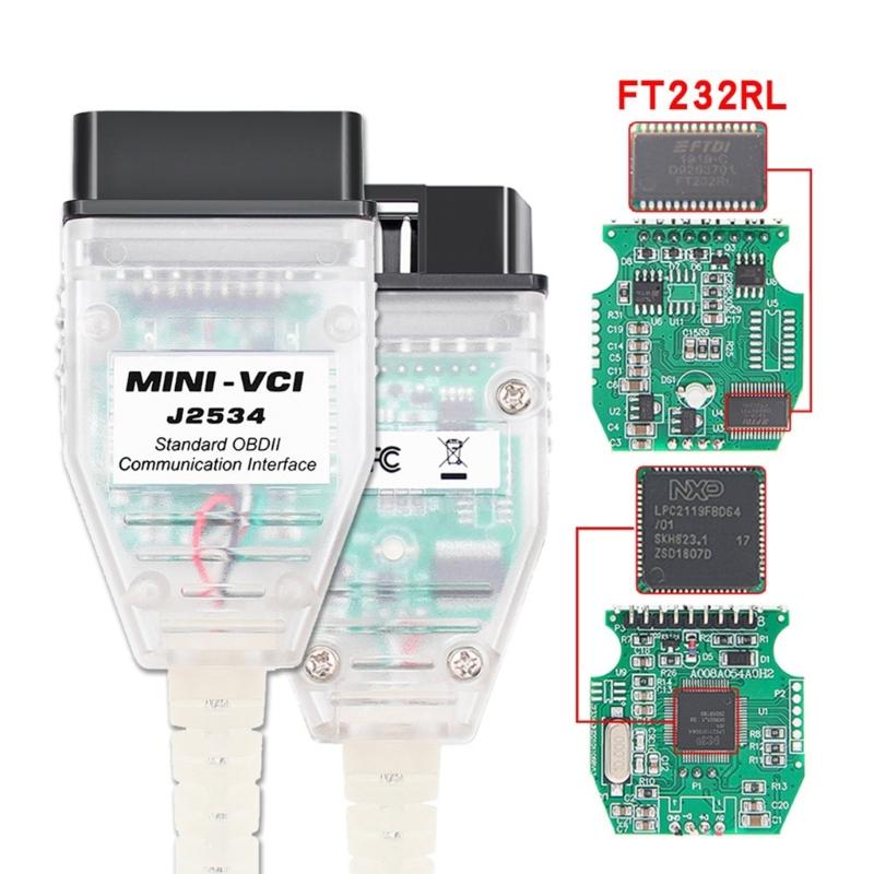 VCI J2534 Cable Fit for TISTechstreams V1800.008, Firmware V148, Car Diagnostic Tool Cable OBD2,Scanner