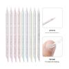 Crystal Double-Ended Nail Art Tool: 8.5cm Dotting Pen & Rhinestone Picker with Cuticle Pusher.