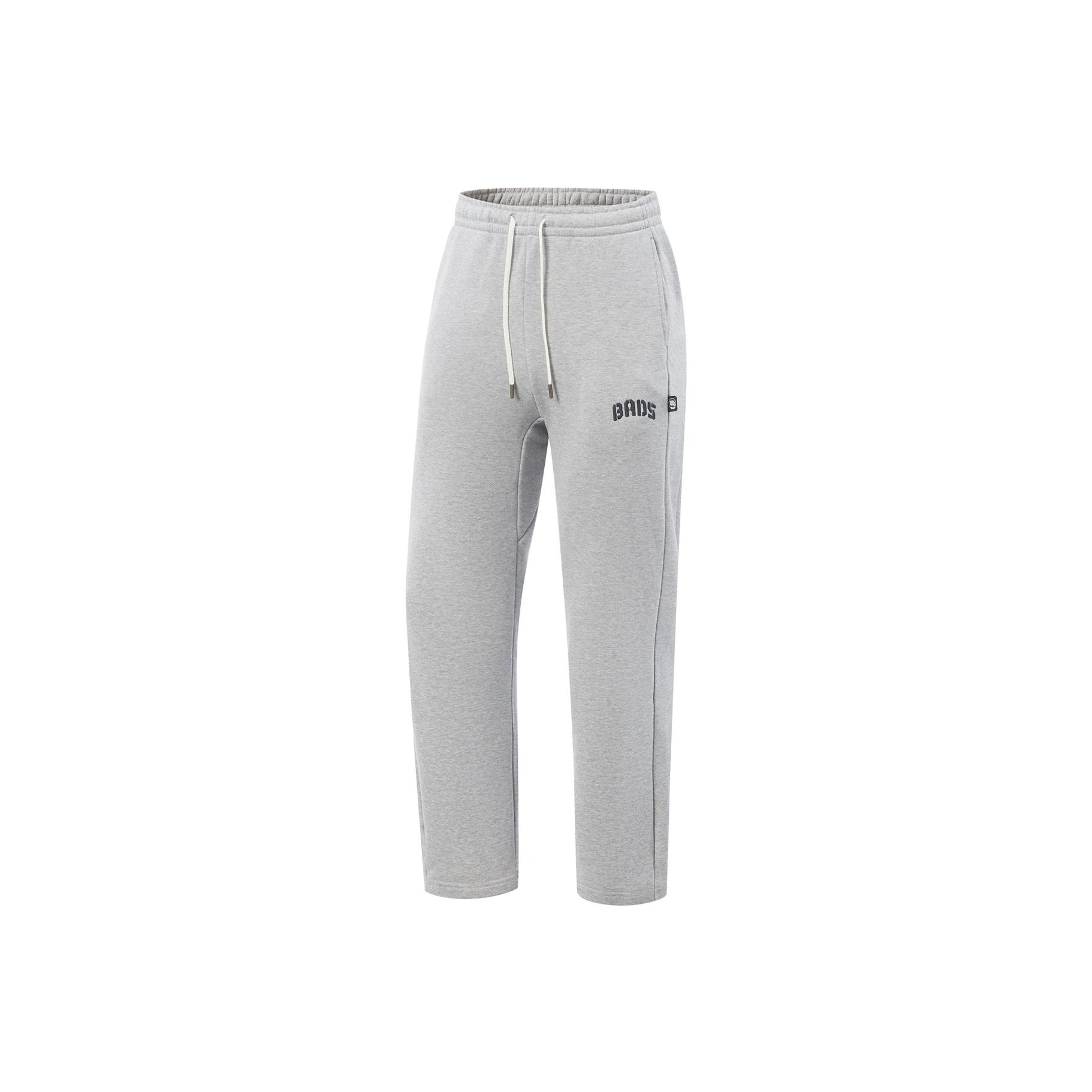 

Li Ning Баскетбольная серия Anti-Five Серия Удобный флис Теплый Свободный Универсальный Простой Буква Мода Средняя посадка Повседневные брюки Мужские брюки AKLVF91-2 S