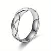 1Pc Simple, Elegant, Fashionable and Versatile Titanium Steel Ring, A Design Ring Suitable for Men and Women