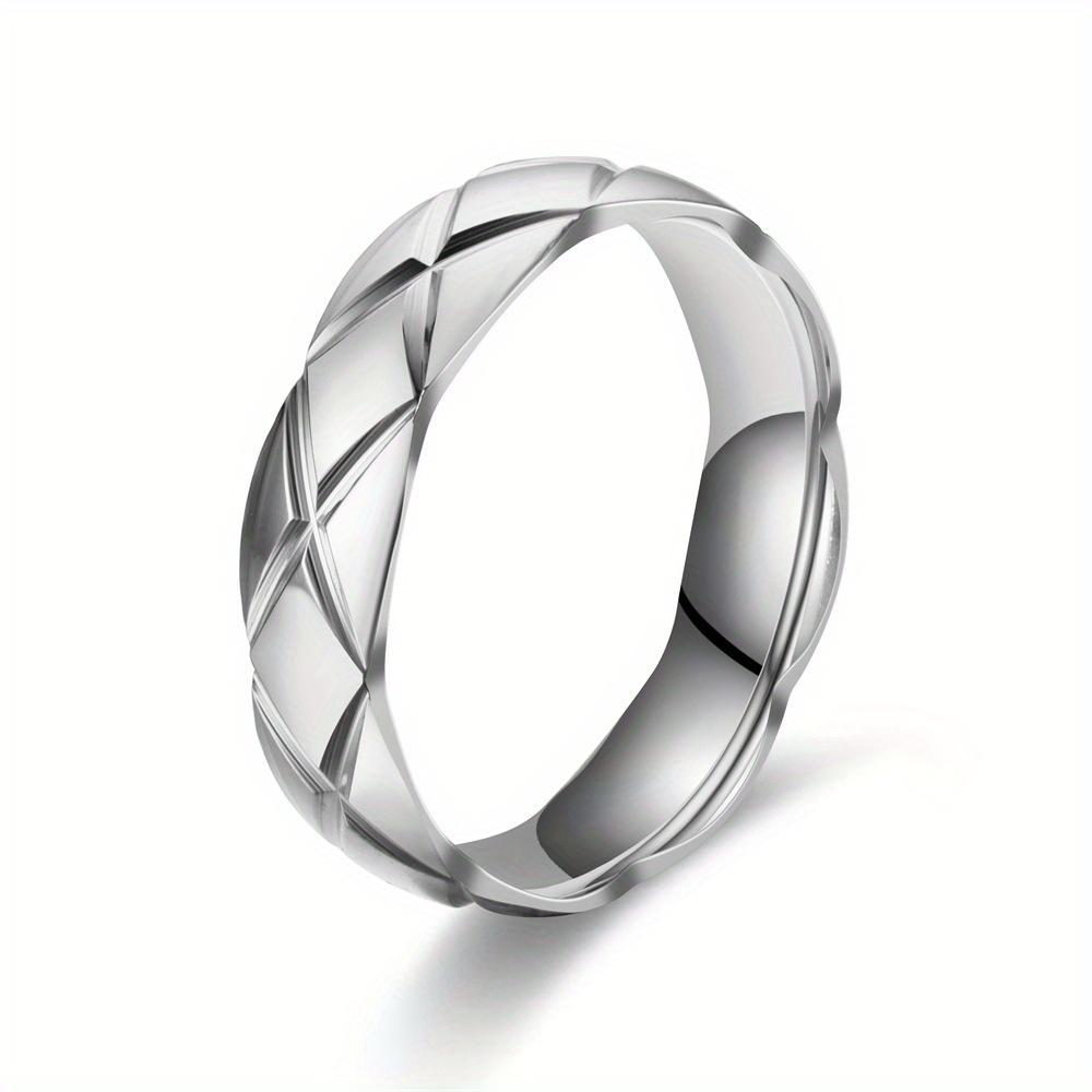 1Pc Simple, Elegant, Fashionable and Versatile Titanium Steel Ring, A Design Ring Suitable for Men and Women