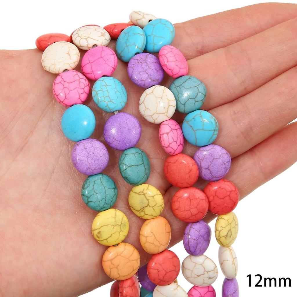 Synthetic Colour Turquoise Various Shapes of Colour Beads For Handmade Bracelet Necklace Keychain DIY Craft Jewelry Making Accessories