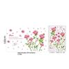 Self-adhesive Purple Lavender Butterfly Wall Decals DIY Floral Stickers for Coffee Shop Storefront Aesthetic Decoration