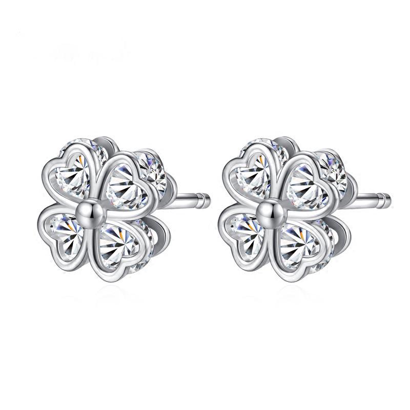 

Серьги из стерлингового серебра 2023 года в виде четырехлистного клевера: Элегантные и Роскошные Женские Украшения 925 Sterling Silver