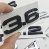 3D ABS Car Letters Logo 2.4 3.6 3.8 4.2 TDI Sticker Rear Trunk Emblem Badge For Audi A3 A4 A5 A6 A7 A8 Q3 Q5 Q7 Q8 Accessroies