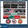 Individuell bestickter Klettverschluss-Servicehund-Aufnäher mit Pfotenmotiv