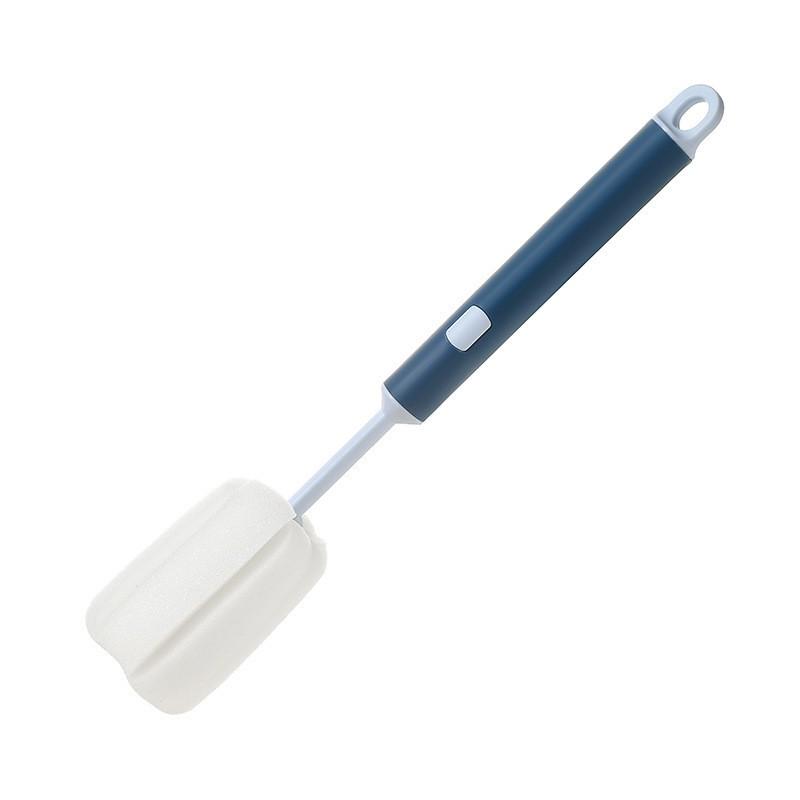 Long Handle Cup Brush With Replaceable Sponge Head Bottles Wine Glasses Thermos Water Deep Cleaning