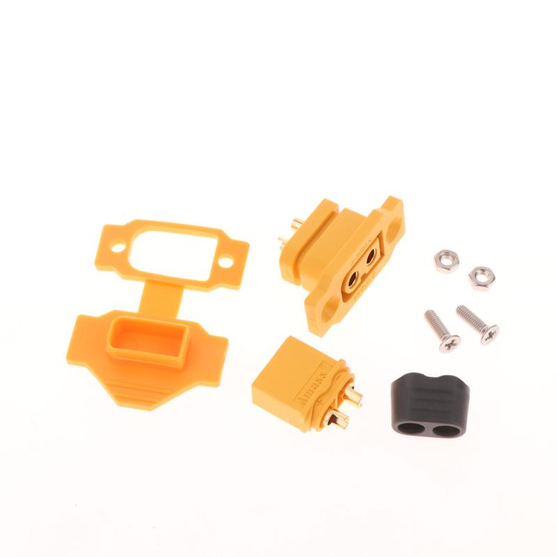 1 Set Black Yellow Female Plug With Cover Xt60E-F Connector Portable Wire Cable Plug For Rc Fpv Motor Esc Accessories