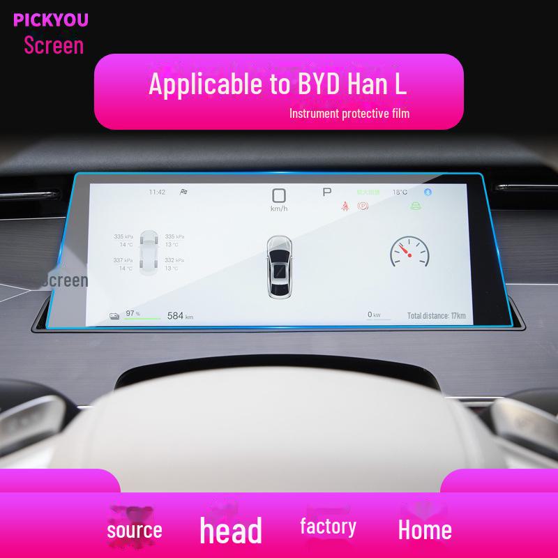 25 BYD Han & Tengshi D9/X Navigation & Center Console Screen Protector