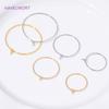 15mm-40mm18K Gold Plated Round Hoop Earrings,For Women Fashion Jewelry,Brass Big Circle Ear Wire Hoops,DIY Jewelry Making Craft