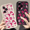 Hand Drawn Heart-shaped Pattern Case For Honor 400 Lite 200 Pro Shockproof Bumper Soft Silicone Cover For Honor X9C Smart X8C