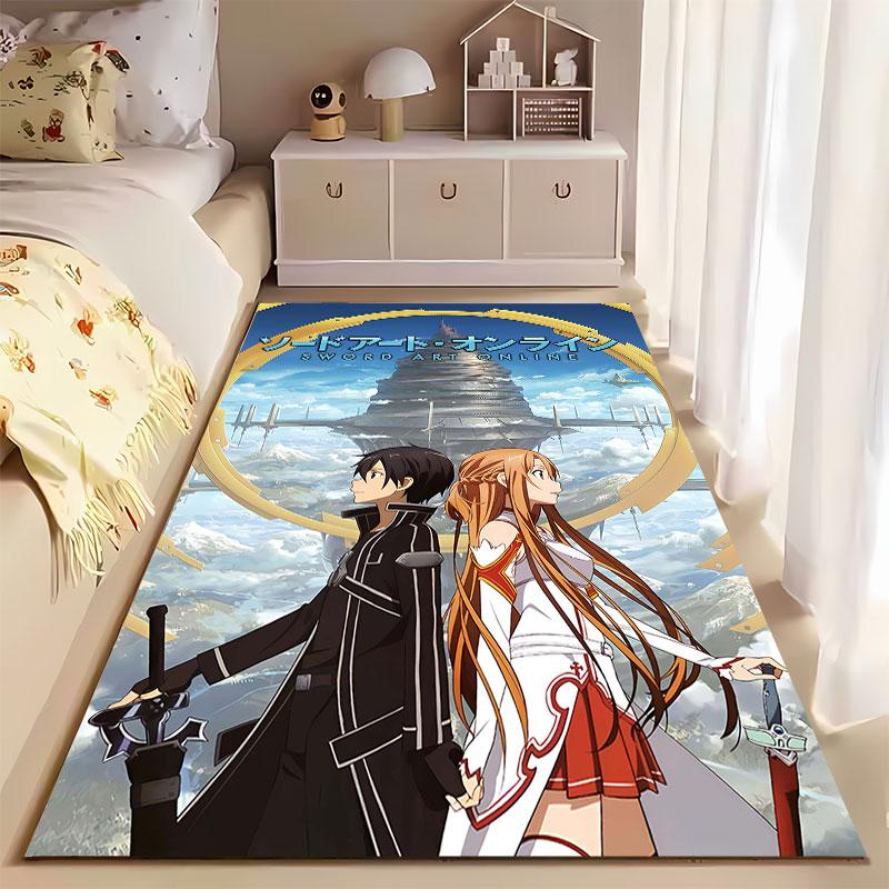 Sword Art Online Anime Carpet suitable as a non-slip mat for the living room or bedroom sofa