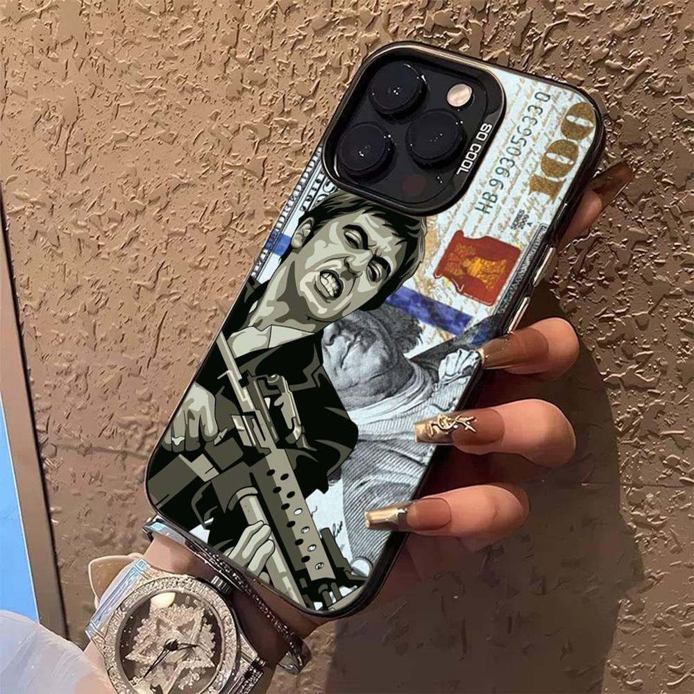 

S-Scarfaces Phone Case Color Silver Shell For iPhone 17 16 15 14 13 12 11 Pro Max Plus iPhone 12