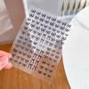 5D Bronzing Star Nail Art Stickers 1pcs Luxury Diamond Gold Sliver Laser Pentacle Self Adhesive Nail Decorations Slider Decals