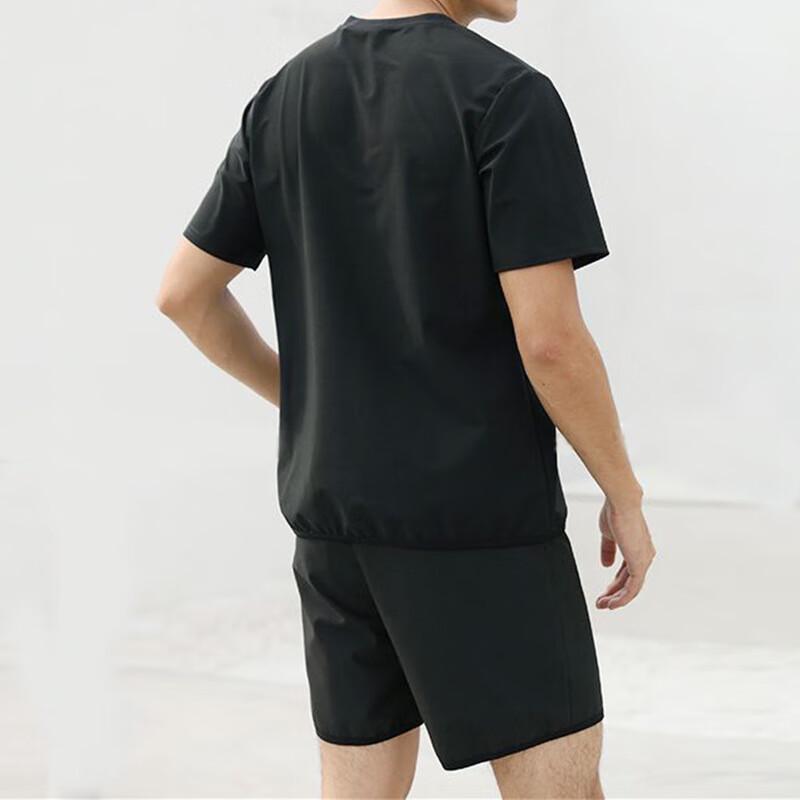 OEING Men's Sweat-Inducing Short Sleeve Fitness Suit