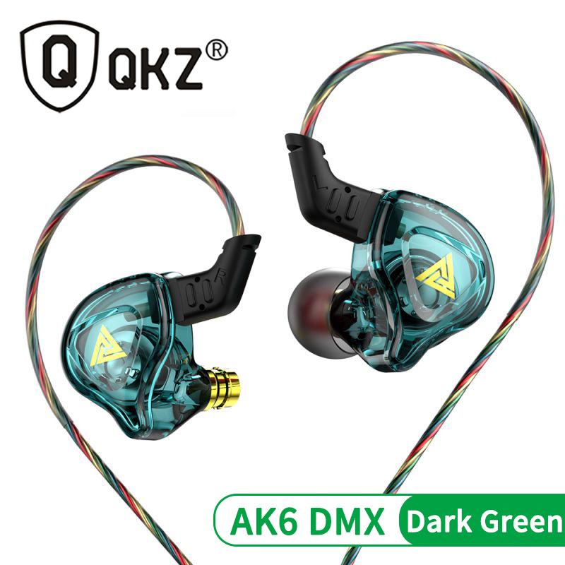 Original QKZ AK6 ARES/DMX/AKX Kopfhörer HIFI Schwerer Bass In-Ear-Monitor Kabelgebundene Kopfhörer mit Mikrofon Geräuschunterdrückung Sport Spiel Musik